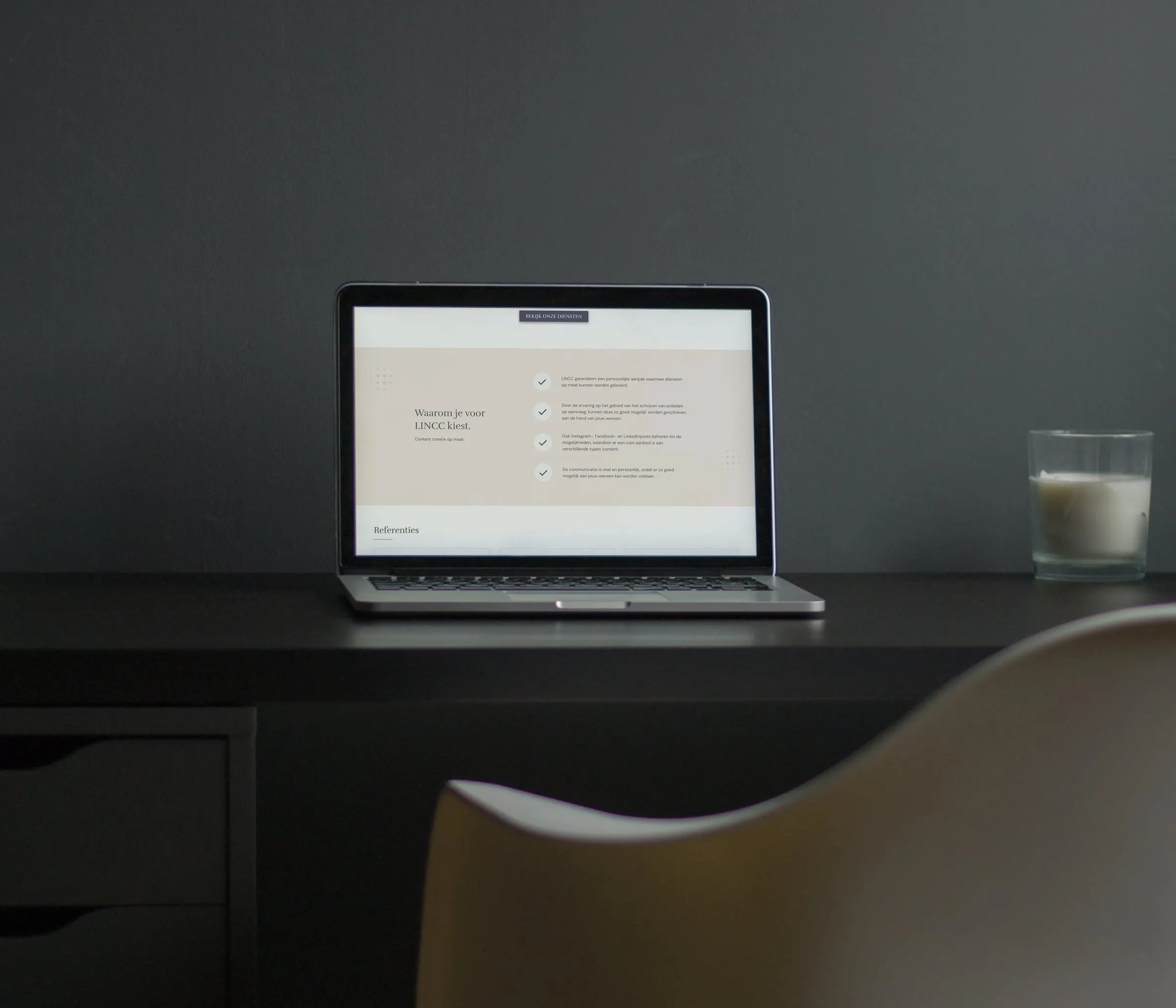 LINCC — Stijlvolle website met blog voor een content creator