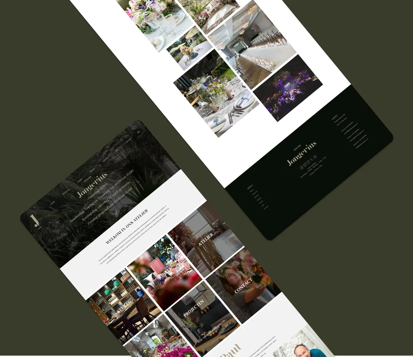 Atelier Jongerius — Ontwikkeling van de website van Atelier Jongerius